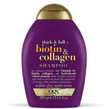 شامپو بیوتین و کلاژن او جی ایکس OGX اصل ضد ریزش و ضخیم کننده مو ا OGX Thick & Full Biotin & Collagen Shampoo 385m